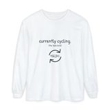 "Currently cycling. (the tank kind)" Long Sleeve, photo 1