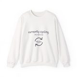 "Currently cycling. (the tank kind)" Sweatshirt, photo 1