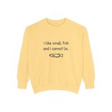 "I like small fish and I cannot lie." Premium Crewneck, photo 1