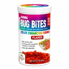 Color-enhancing flake food